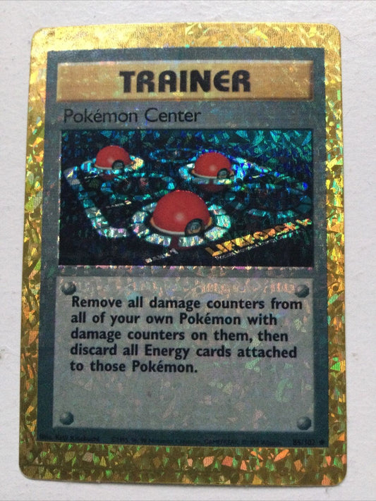 Pokemon Vending Sticker Unused 1999 Trainer 85/102 Pokemon Center  HOLO NM