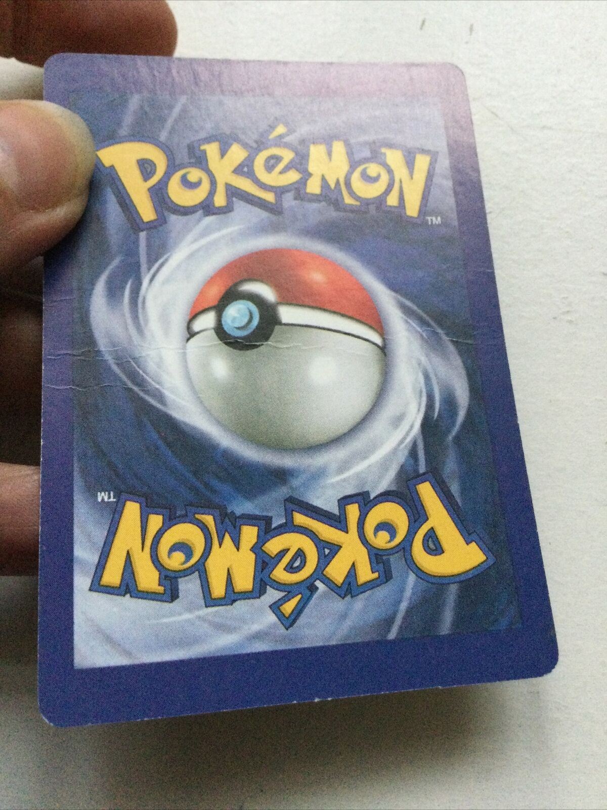 Pokemon Vending Sticker Unused 1999 Trainer 80/102 Defender HOLO CREASED BACK
