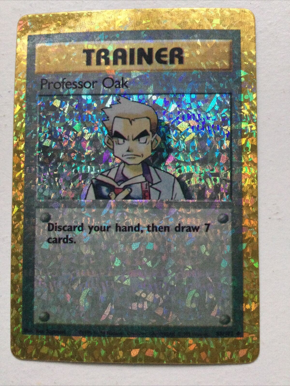 Pokemon Vending Sticker Unused 1999 Trainer 88/102 Professor Oak HOLO NEAR MINT