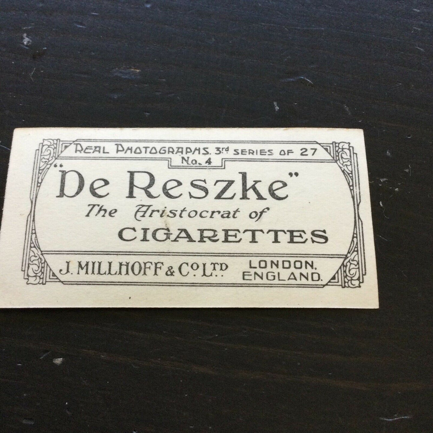 Millhoff Cigarette Cards Series 3 no.4 'This freedom'. Photograph herd of white horses