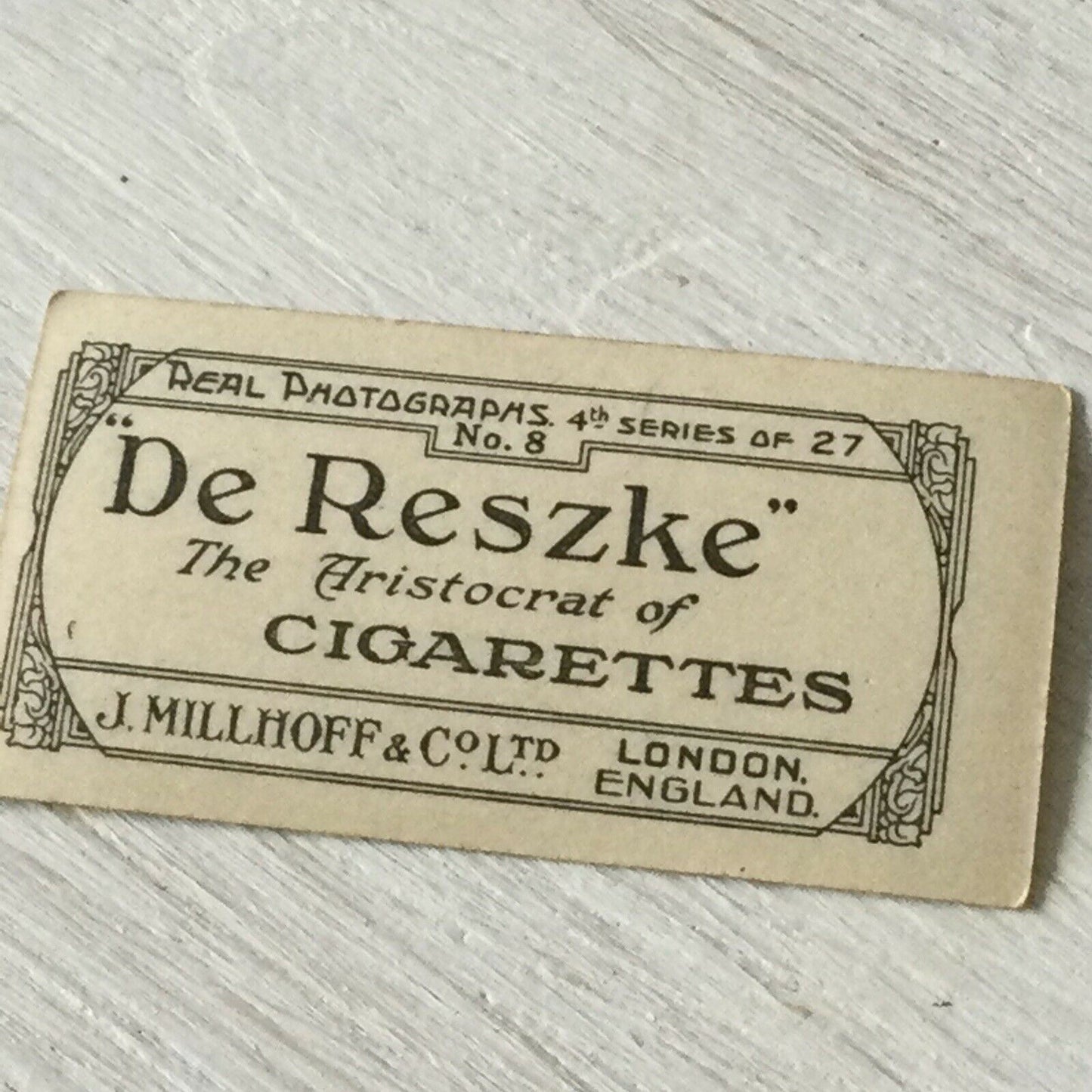 De Reszke Cigarette Card - Series 4 No. 8 -'The Transport Worker' - Funny photo - Dog pushing pram