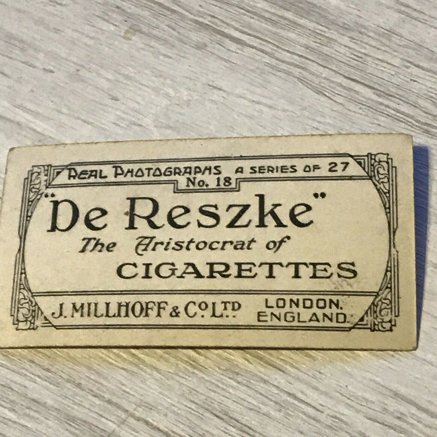 'Tramps' Stray dogs cute photo vintage De Reszke Cigarette Card Series 1 no.18