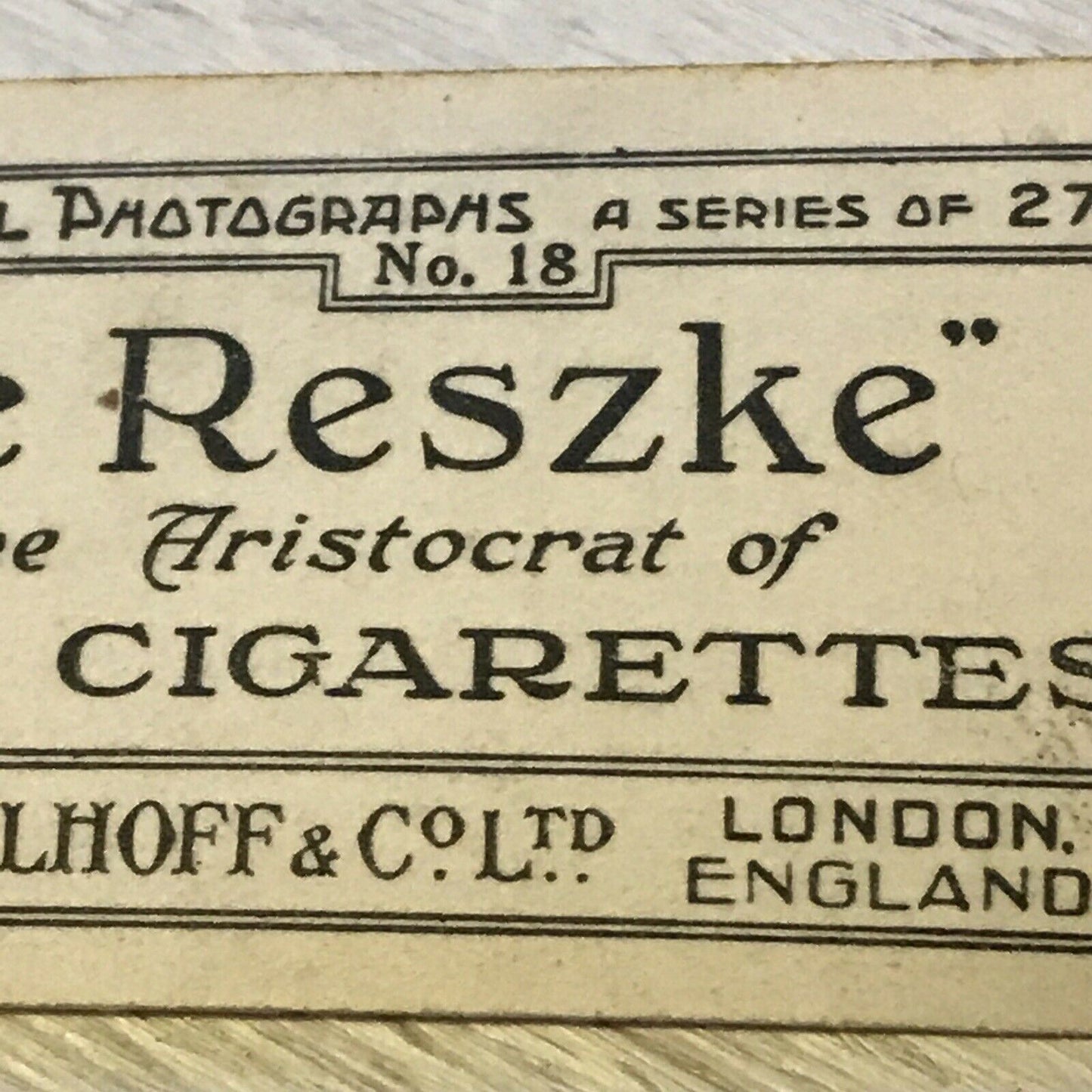 'Tramps' Stray dogs cute photo vintage De Reszke Cigarette Card Series 1 no.18