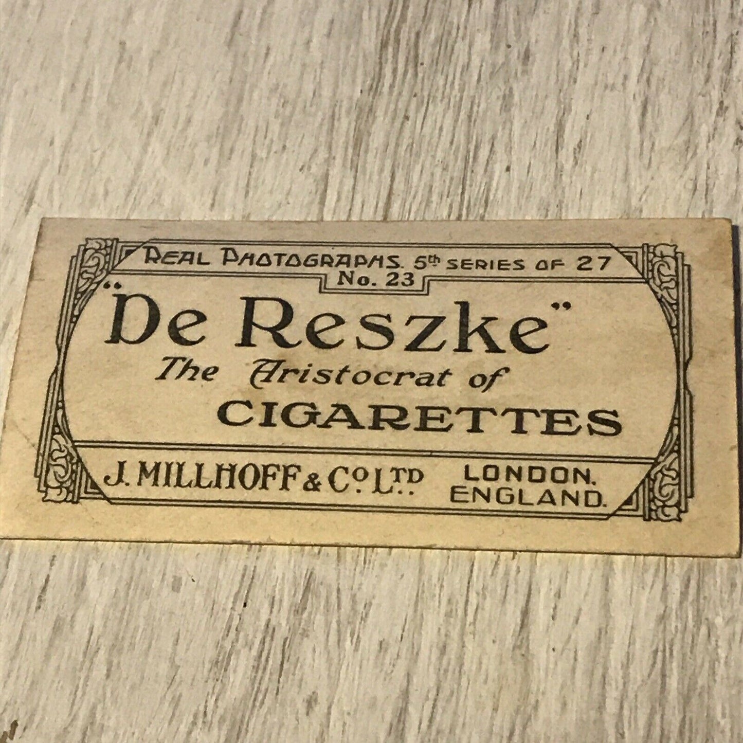 De Reszke 1930s Cigarette Card - Series 5 no.23 Baa Baa Black Sheep - Vintage Photo Sheep