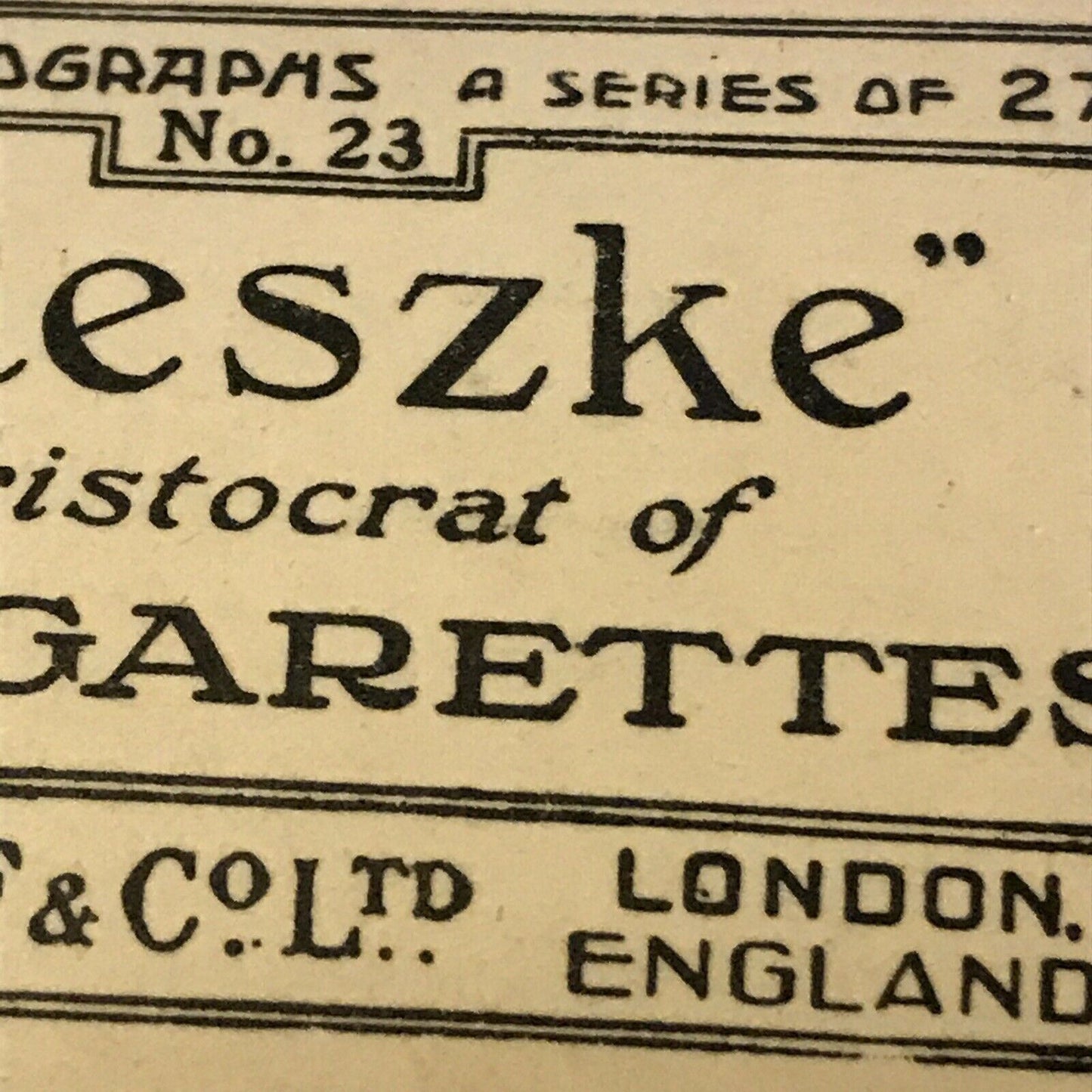 De Reszke Cigarette Card Series 1 no.23 Feasting Together. Kittens drinking