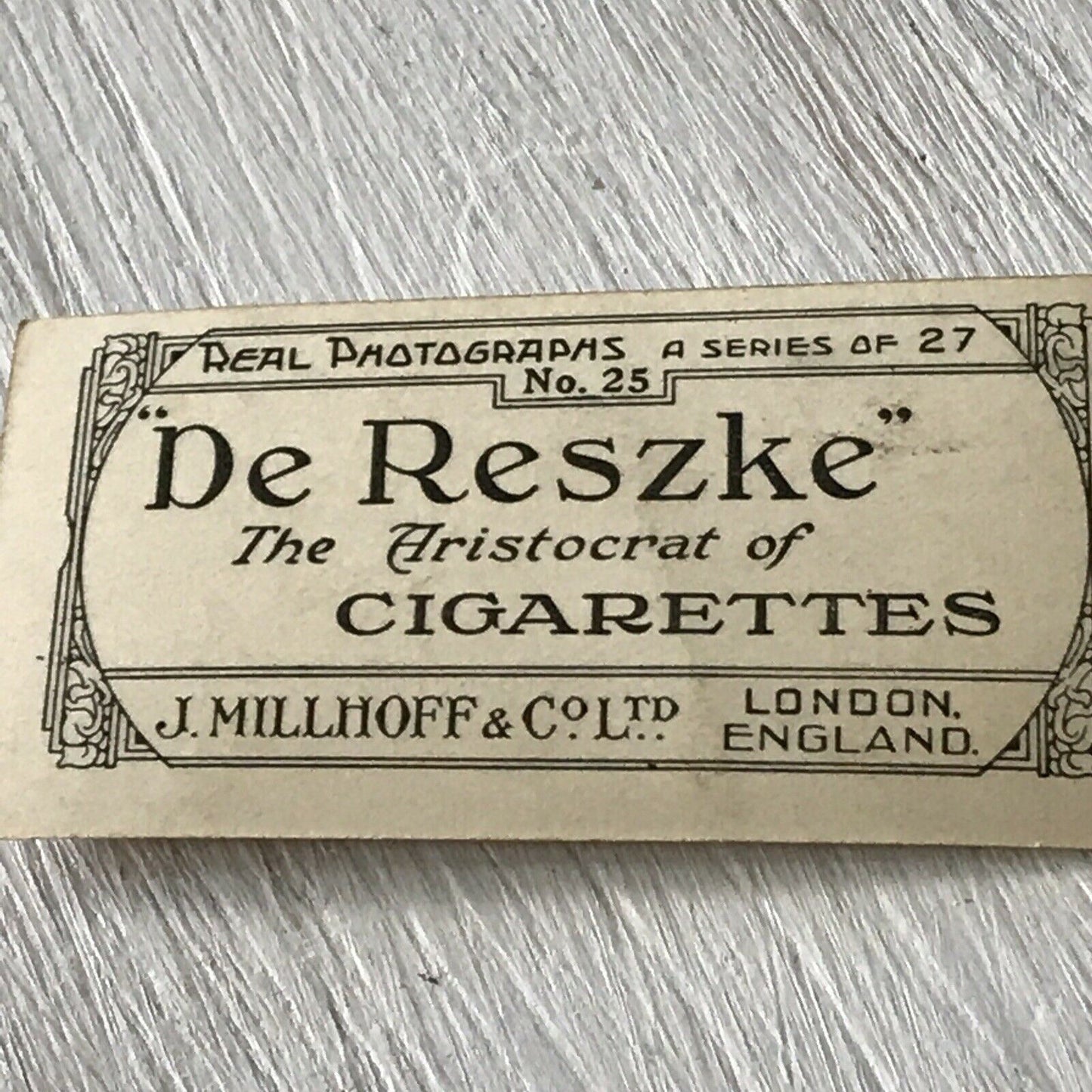 De Reszke Cigarette Card - Series 1 no.25 - Just From Market - Cute Black Cat / Kitten In A Basket