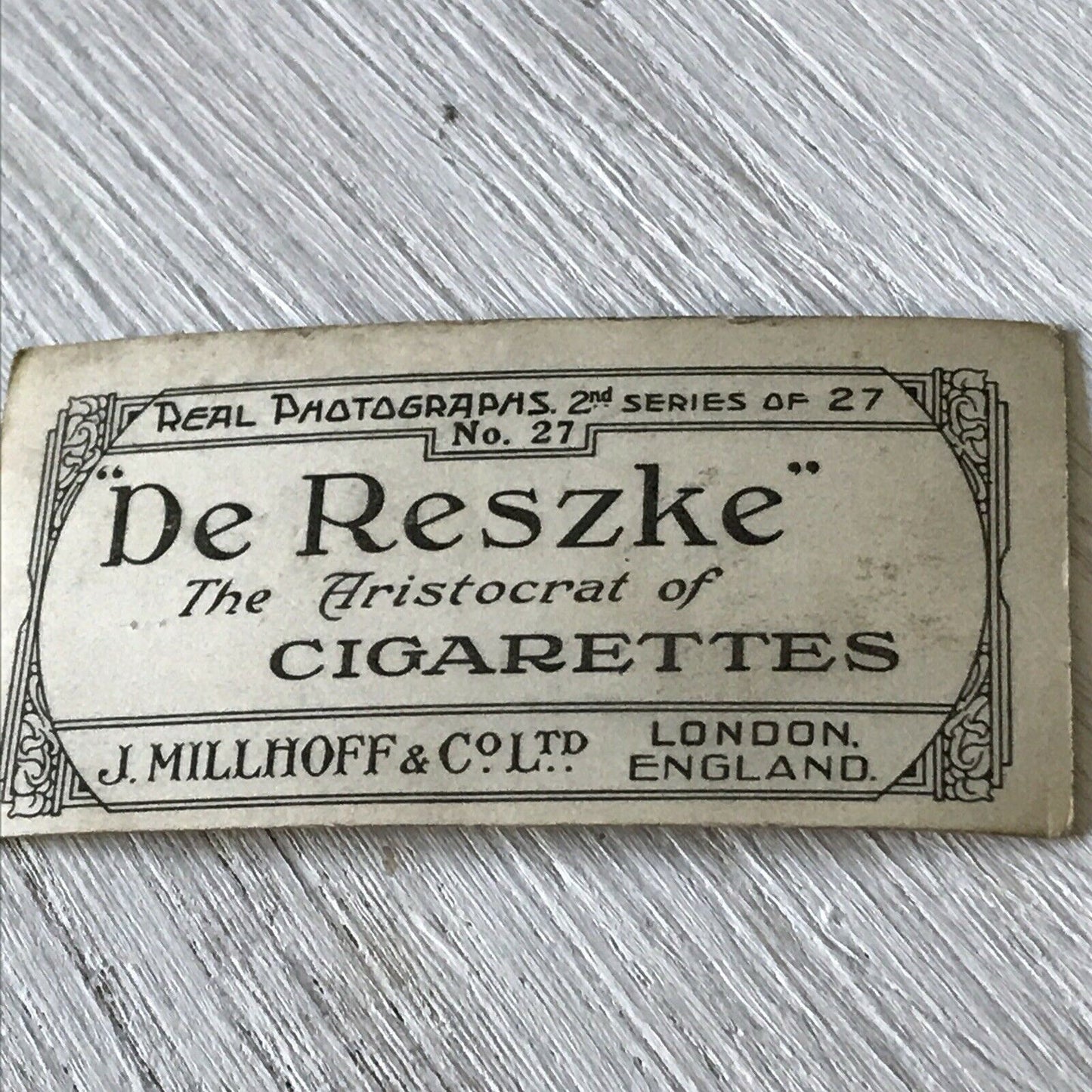 Millhoff De Reszke Cigarette Card Series 2 No 27 THE CHRISTMAS FARE Terrier & Turkey funny photo