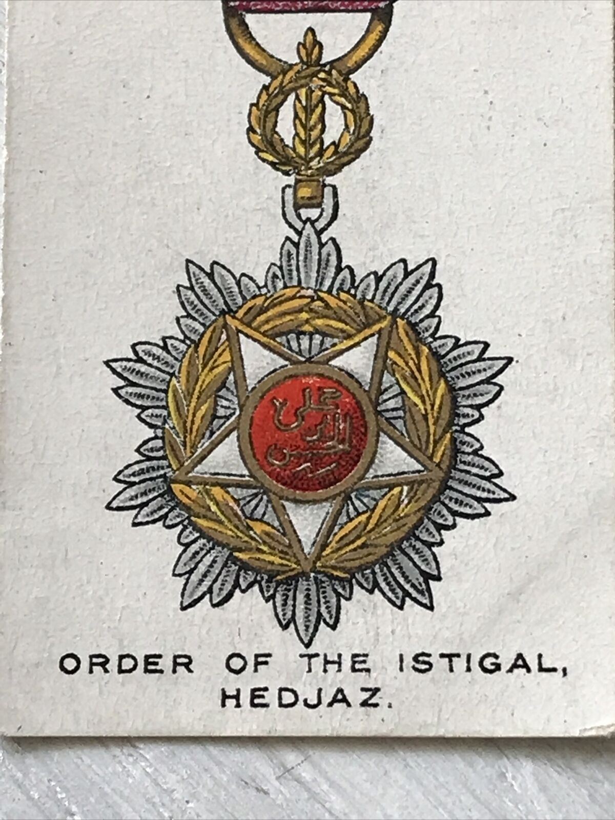 Players Cigarette Card War Decoratiions & Medals No 89 Order Of The Istigal