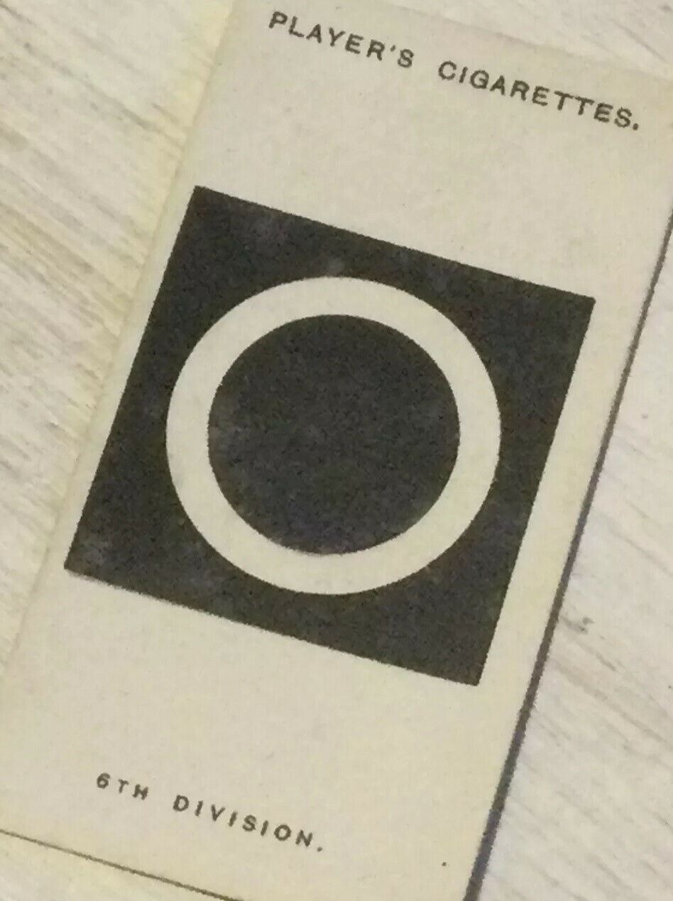 Players Cigarette Card - Army Corps & Divisional Signs 1914-1918 - No. 48 - 6th Division