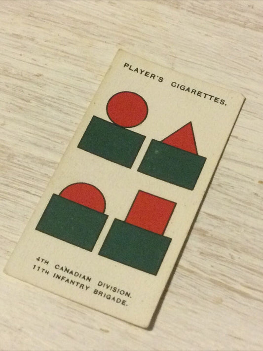 Players Cigarette Card - Army Corps & Divisional Signs 1914-1918 - No. 122 - 4th Canadian Division
