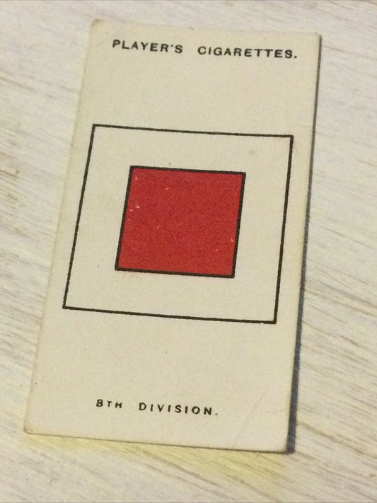 Players Cigarette Card - Army Corps & Divisional Signs - 1914-1918 - No. 51 - 8th Division