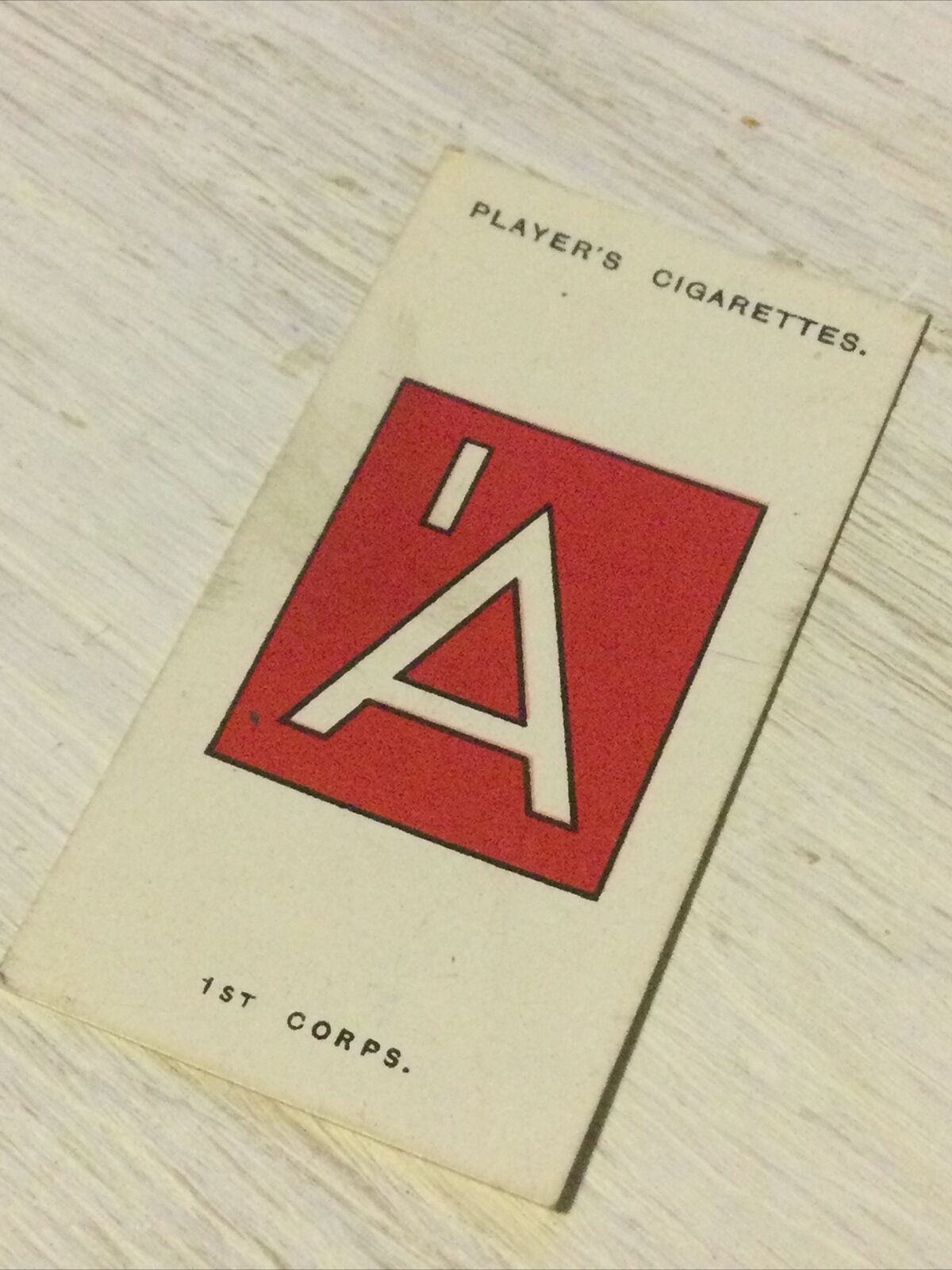 Players Cigarette Card - Army Corps & Divisional Signs - 1914-1918 - No. 92 - 1st Corps