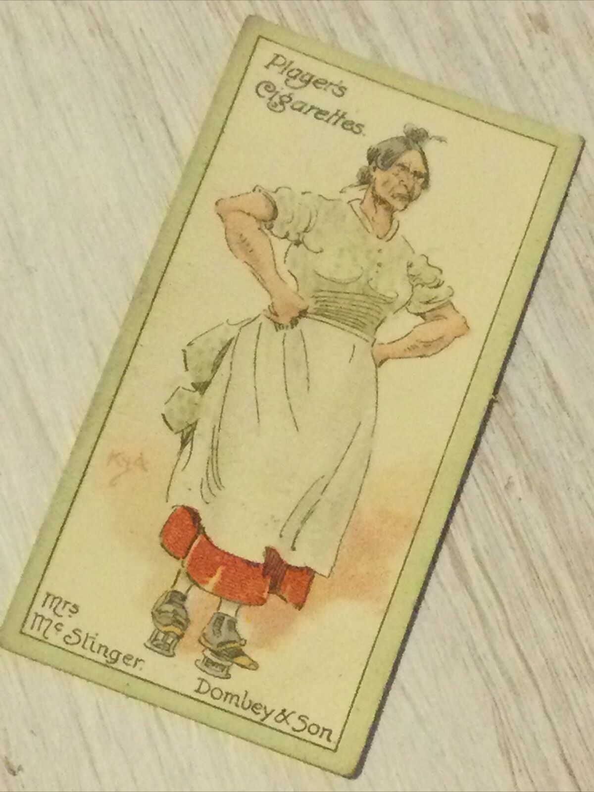 Players Cigarette Card - Characters From Dickens - No. 43 Mrs Mac Stinger - Dombey & Son