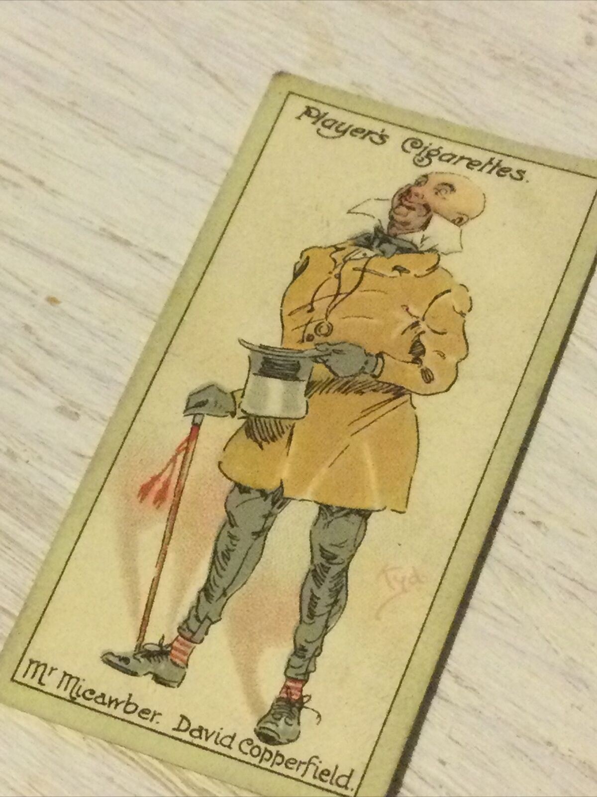 Players Cigarette Card - Characters From Dickens - No. 41 - Mr Micawber - David Copperfield