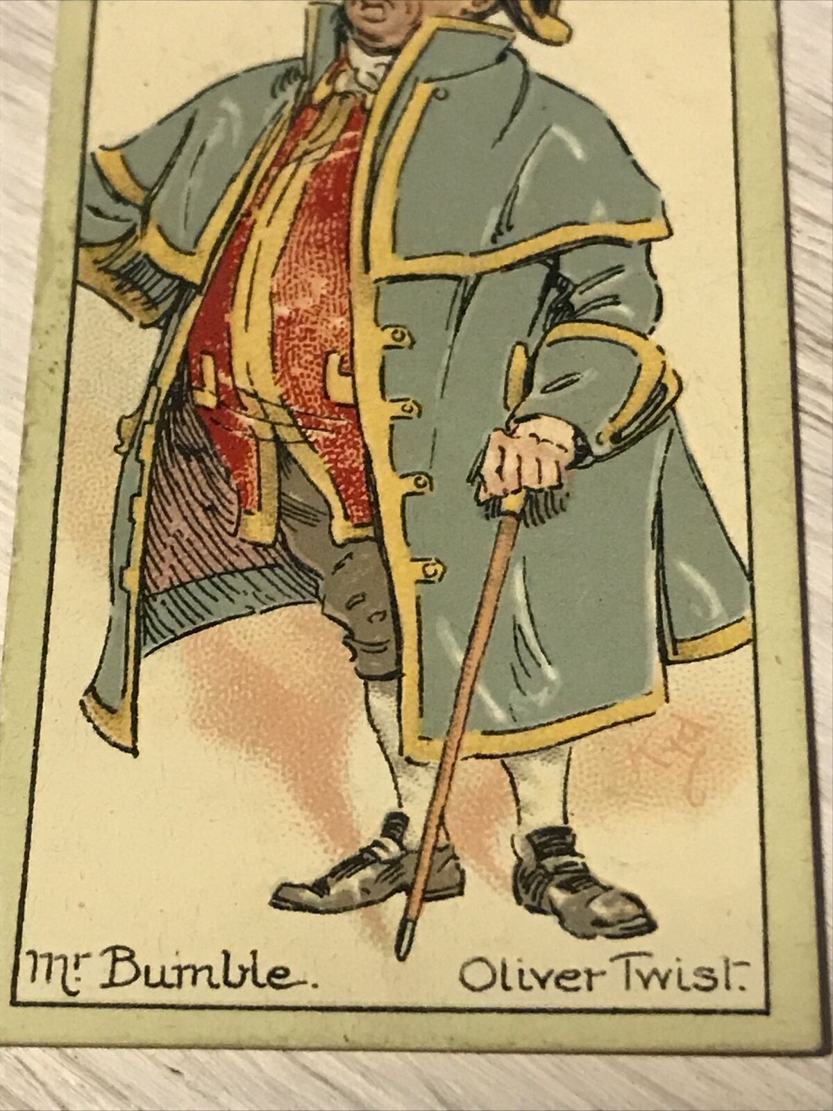 Players Cigarette Card Characters From Dickens No 3 Mr Bumble Oliver Twist