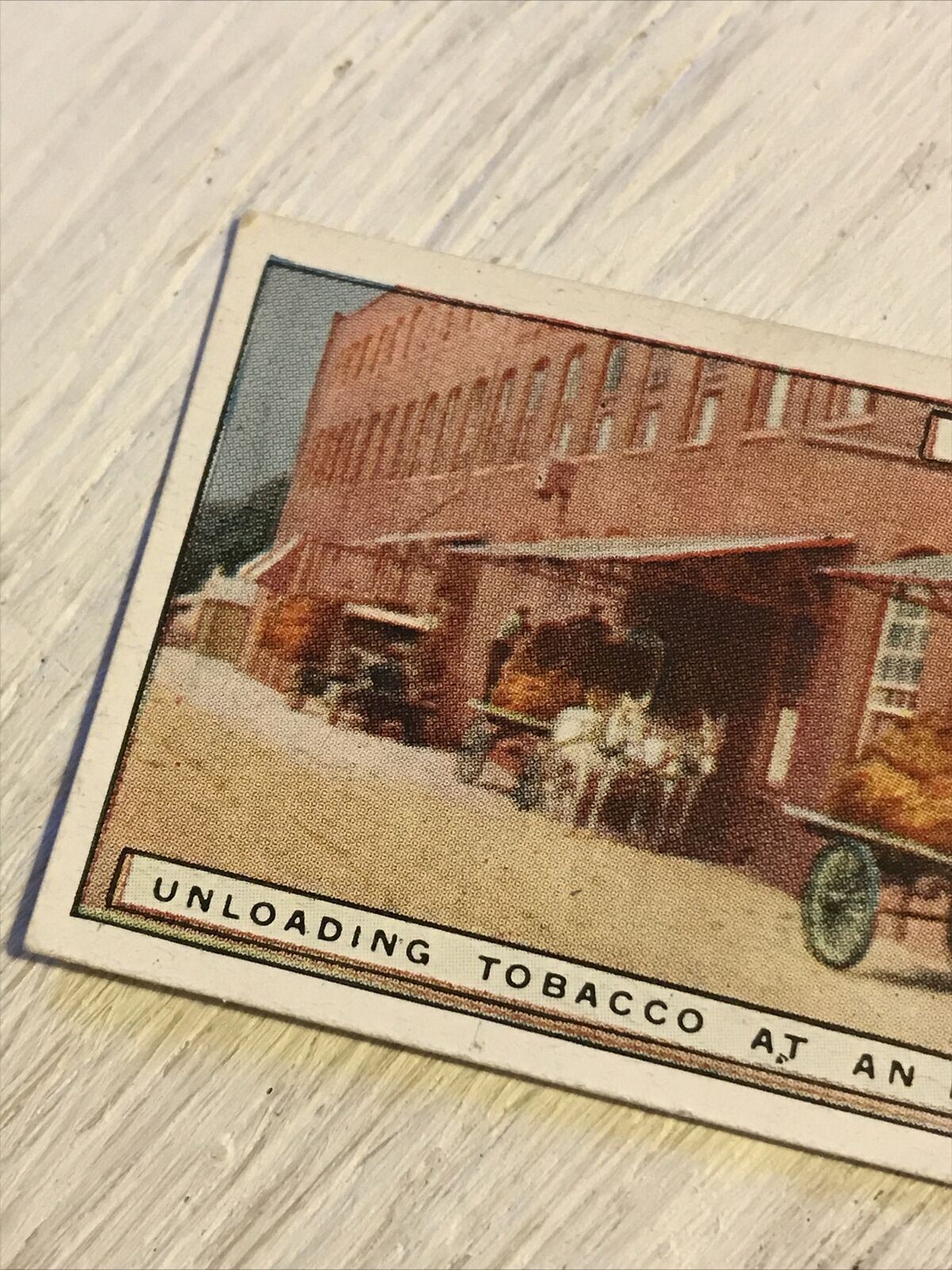 Vintage Players Cigarettes Card From Plantation To Smoker 14 Unloading Tobacco At An ITC Factory
