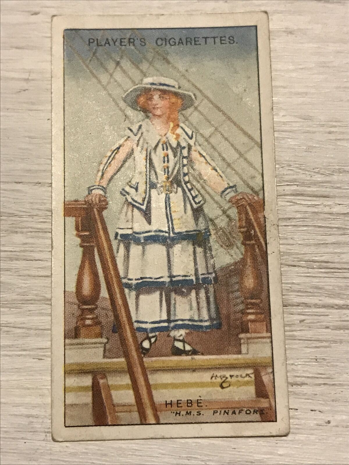 Players Cigarette Card - Gilbert & Sullivan - No. 25 Hebe HMS Pinafore