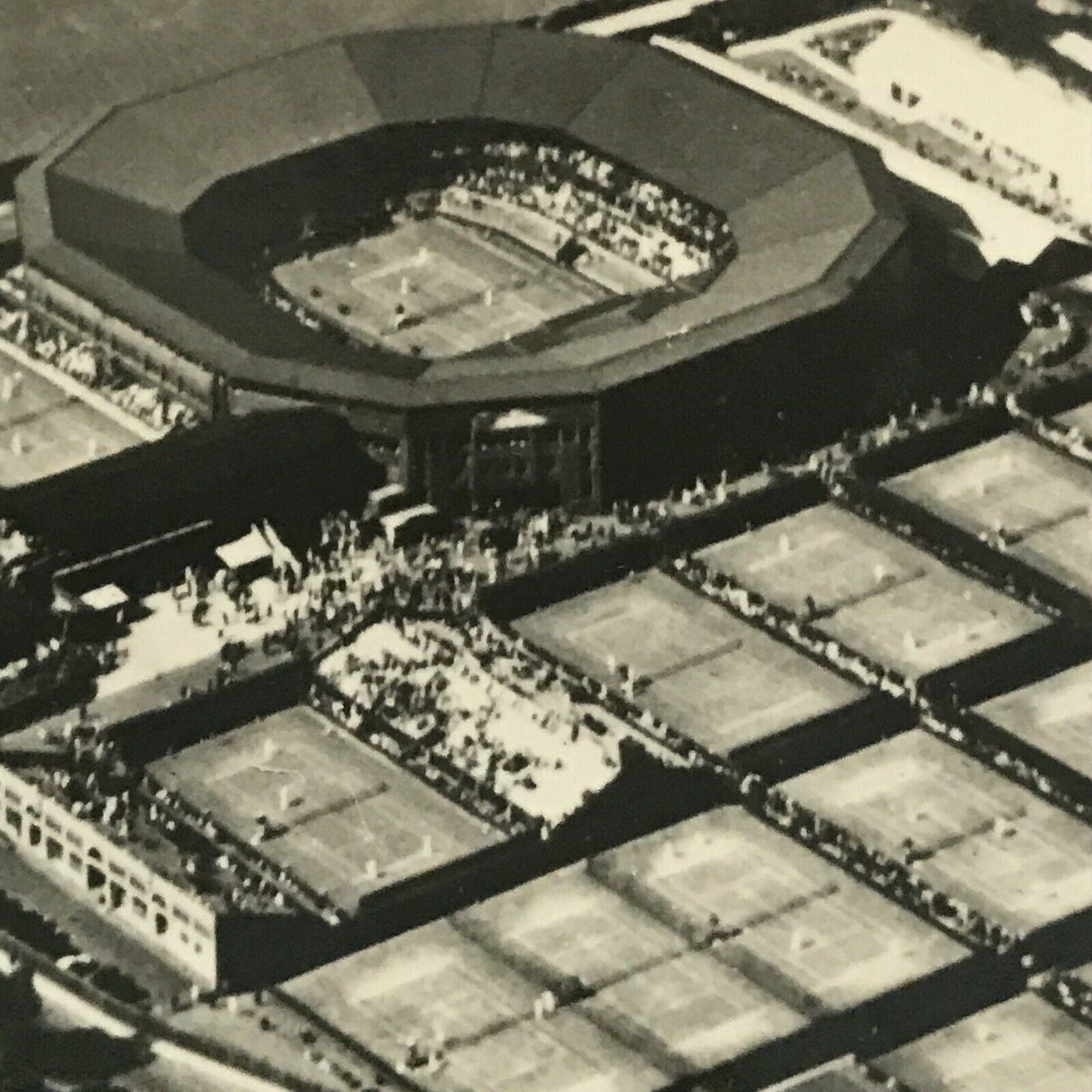Senior Service Cigarette Card 'Britain From The Air' 1939 - No. 8 - Wimbledon - vintage aerial photo