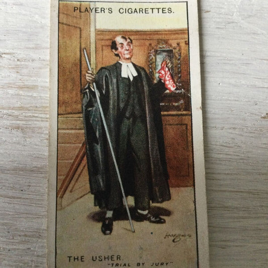Players Cigarettes Card - Gilbert & Sullivan - No. 46 The Usher - Trial By Jury - Court of Justice