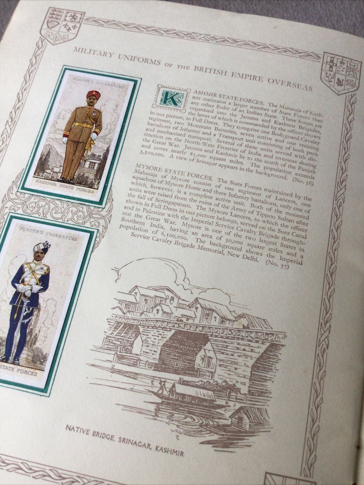 Players Cigarette Cards Complete Album. Military Uniforms Of The British Empire