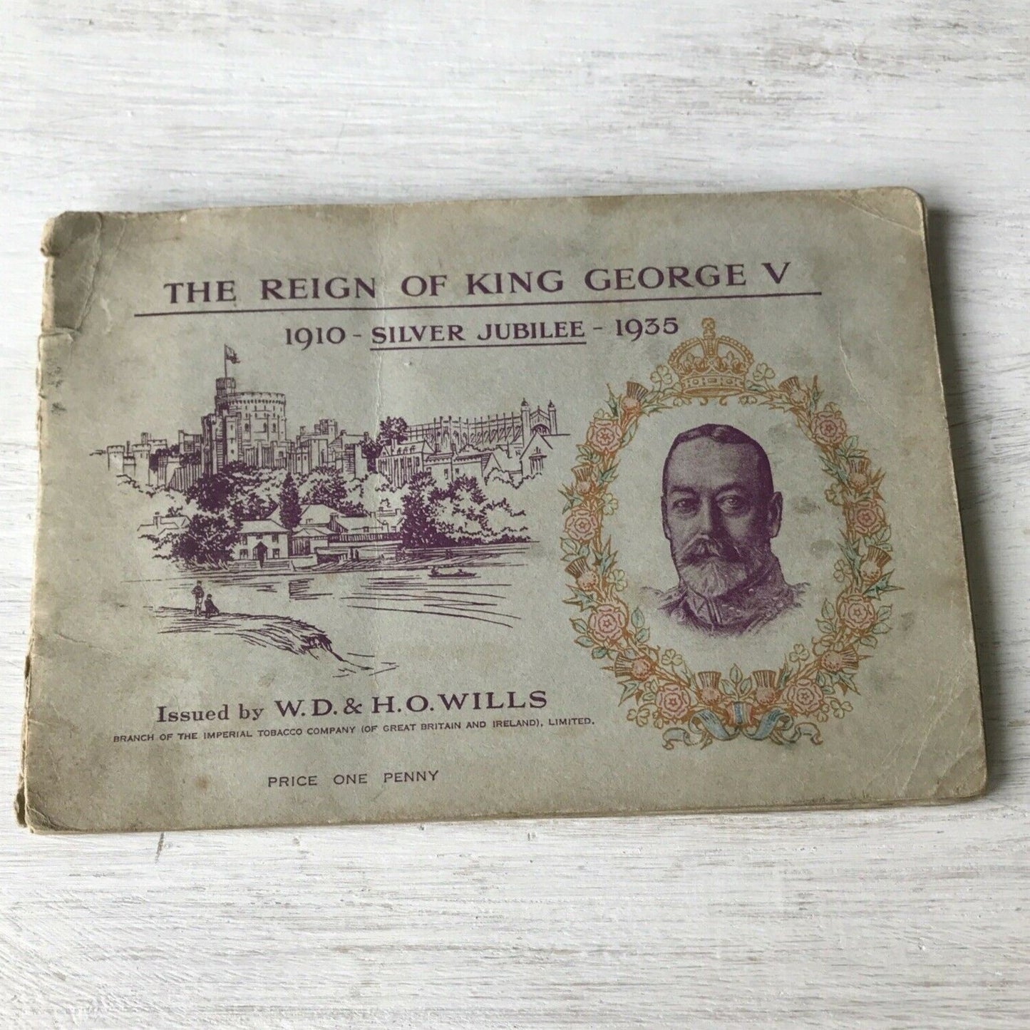 Wills Cigarette Cards Album Reign Of King George V Silver Jubilee COMPLETE SET