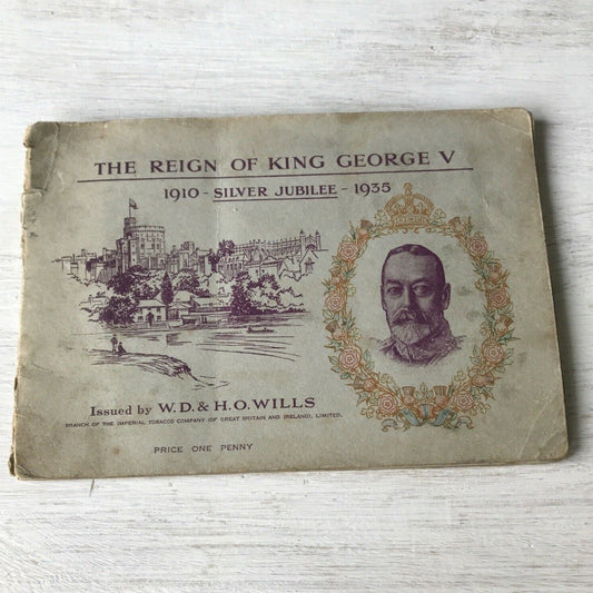 Wills Cigarette Cards Album Reign Of King George V Silver Jubilee COMPLETE SET
