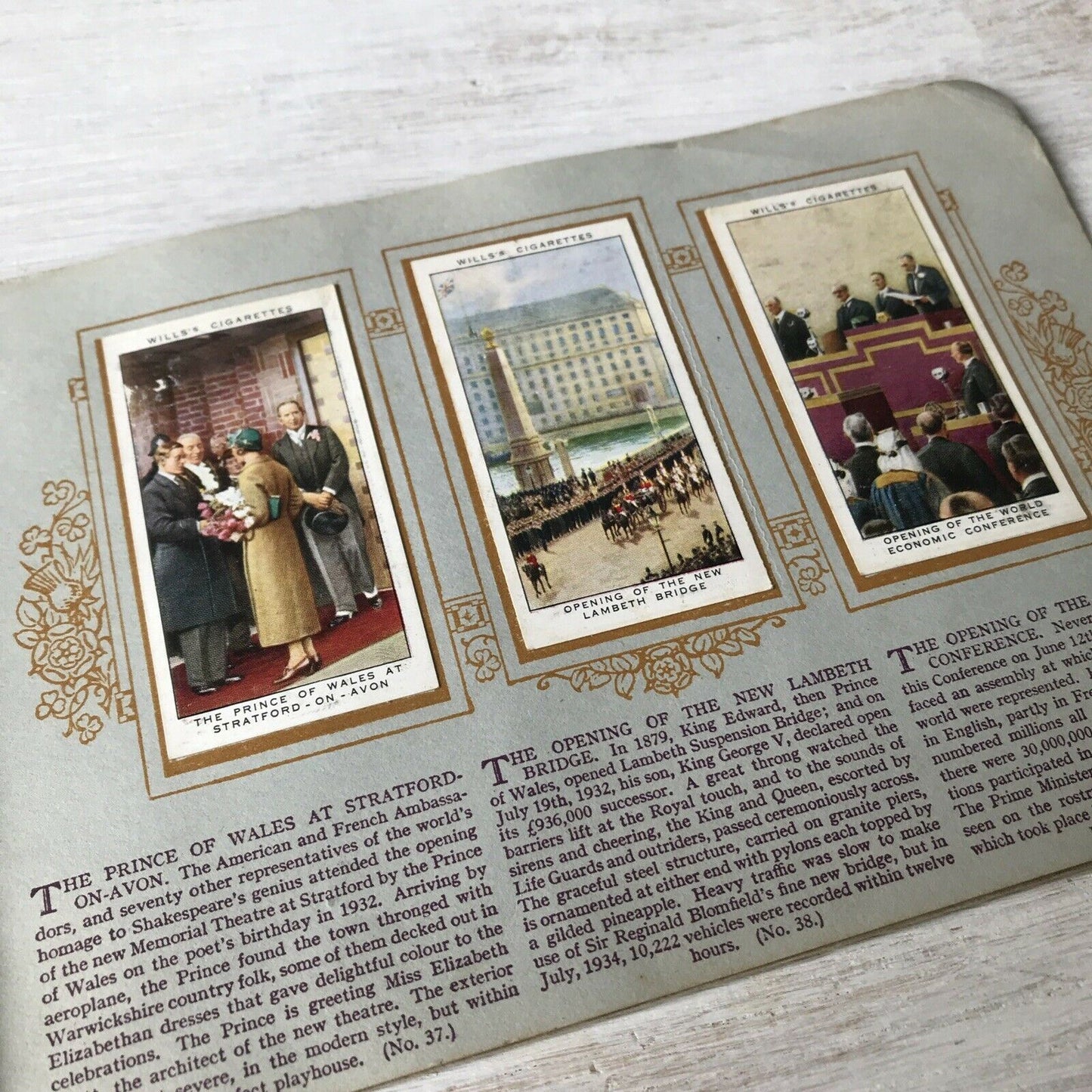 Wills Cigarette Cards Album Reign Of King George V Silver Jubilee COMPLETE SET