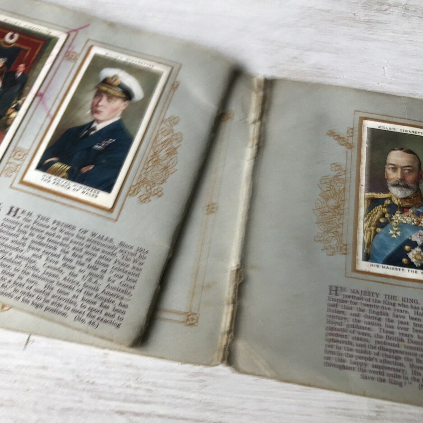 Wills Cigarette Cards Album Reign Of King George V Silver Jubilee COMPLETE SET