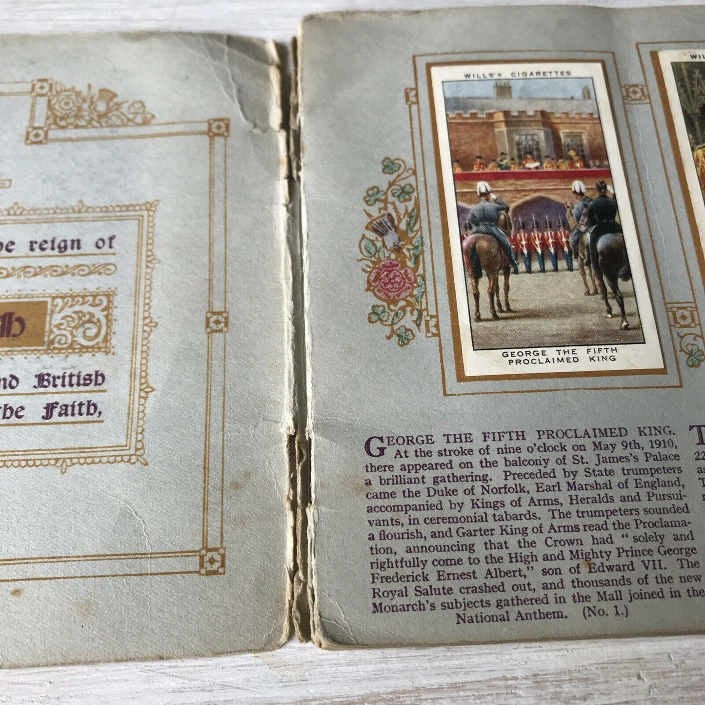 Wills Cigarette Cards Album Reign Of King George V Silver Jubilee COMPLETE SET
