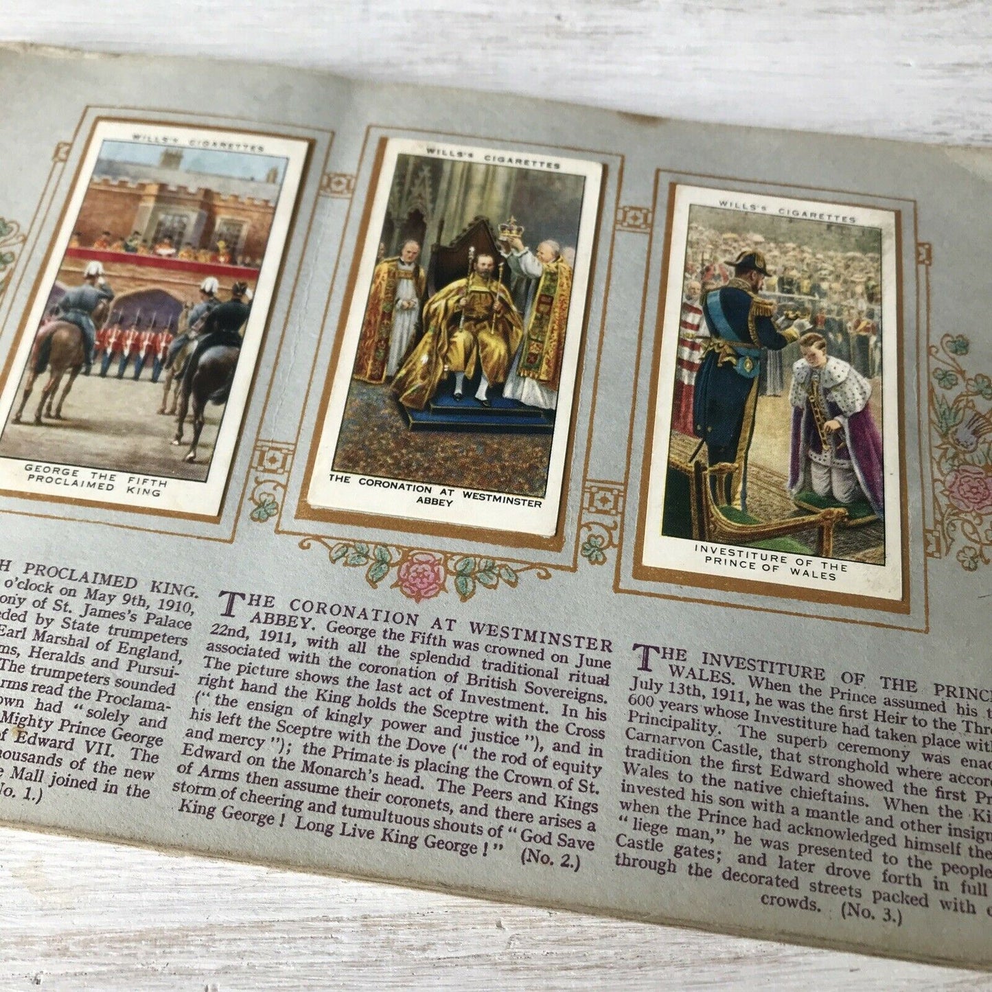 Wills Cigarette Cards Album Reign Of King George V Silver Jubilee COMPLETE SET