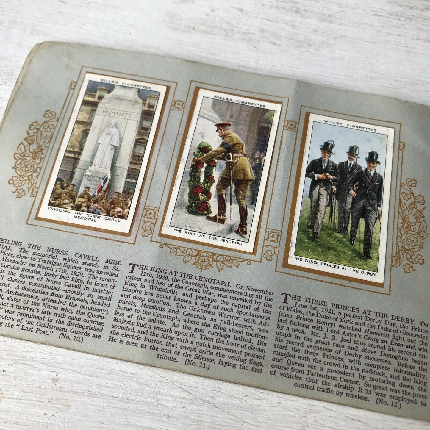 Wills Cigarette Cards Album Reign Of King George V Silver Jubilee COMPLETE SET