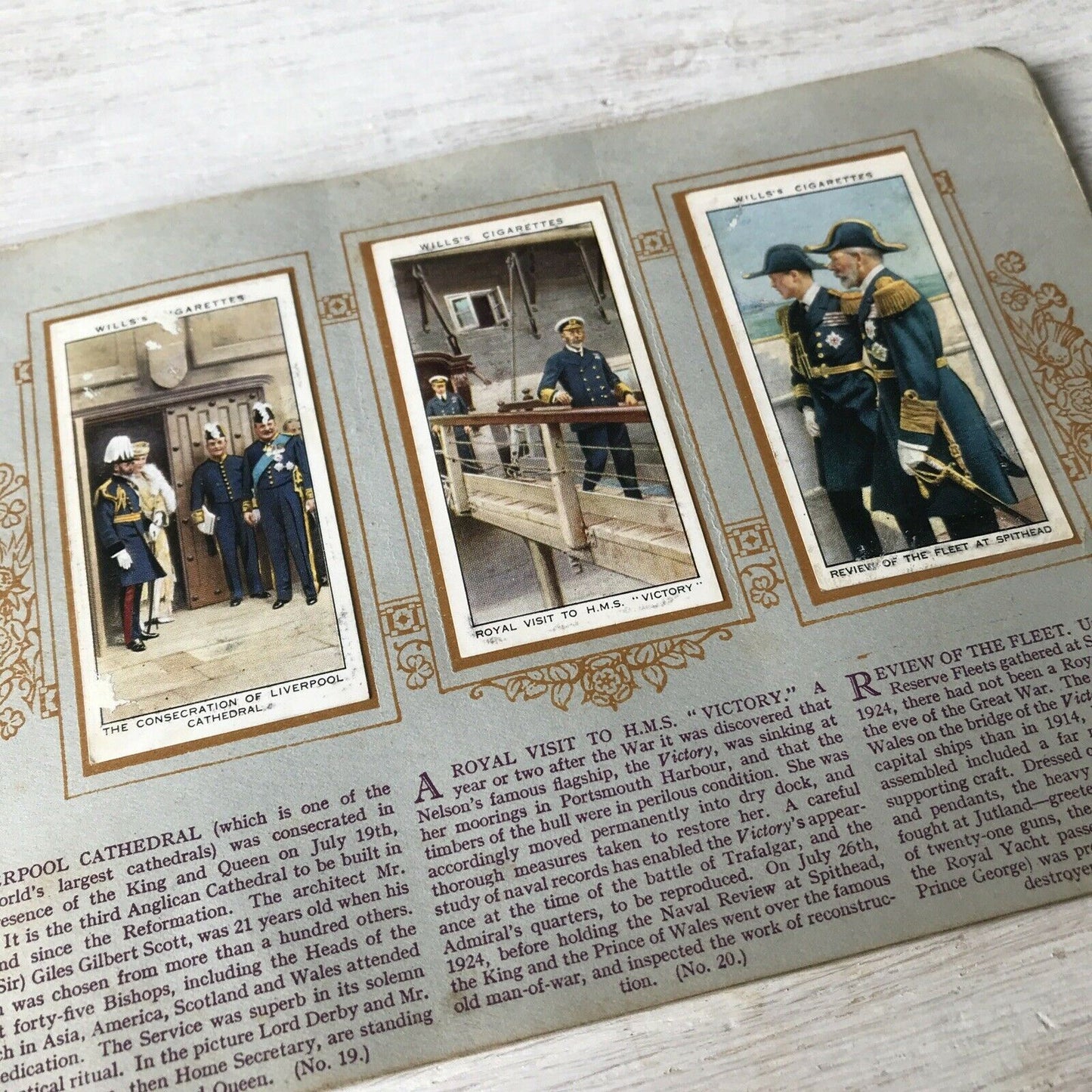 Wills Cigarette Cards Album Reign Of King George V Silver Jubilee COMPLETE SET