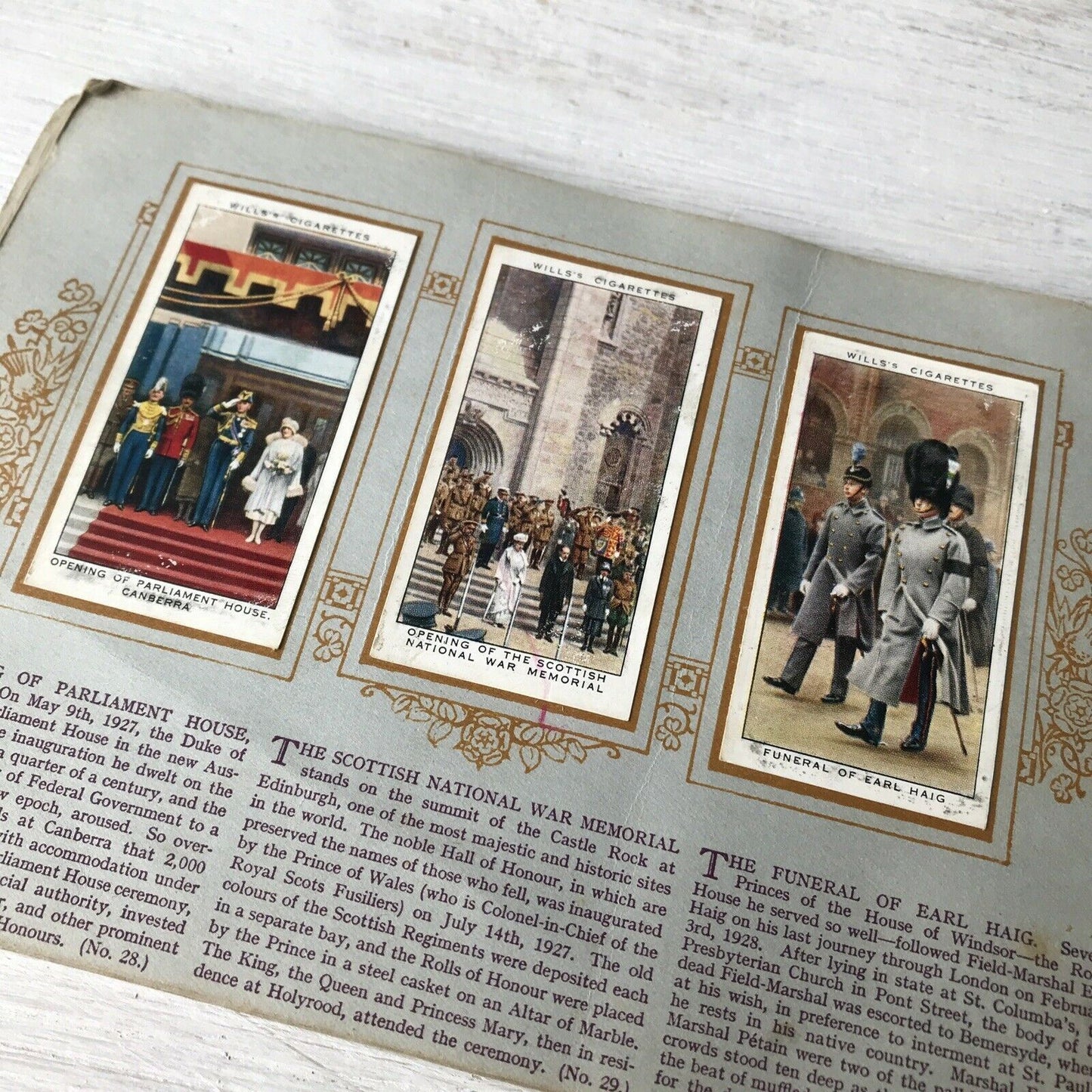 Wills Cigarette Cards Album Reign Of King George V Silver Jubilee COMPLETE SET