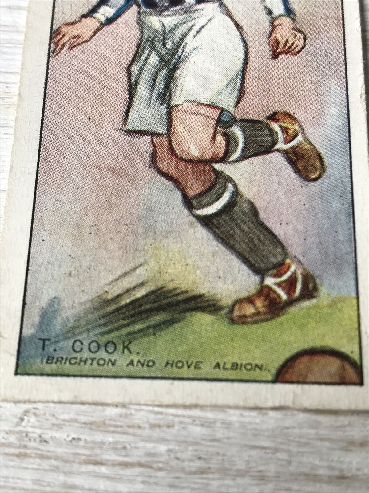Players Cigarettes Card Footballers 1928-9 No53 T Cook Brighton Hove Albion