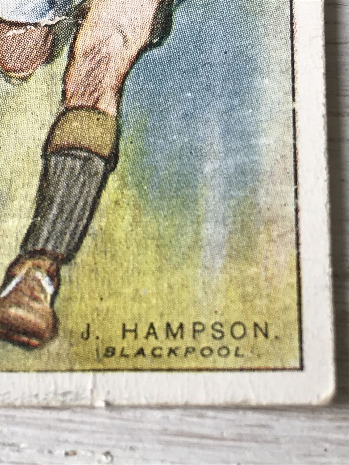 Players Cigarette Card Footballers 1928-9 - No. 58 - J Hampson - Blackpool - Vintage