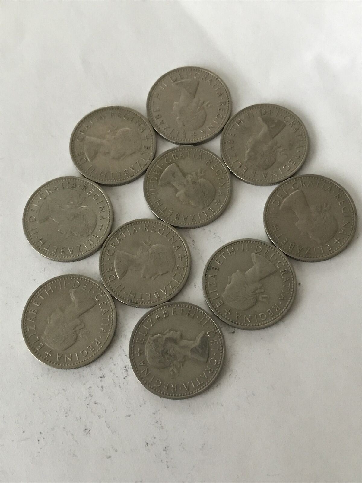 10 x 1967 Sixpence Coins Elizabeth II - United Kingdom