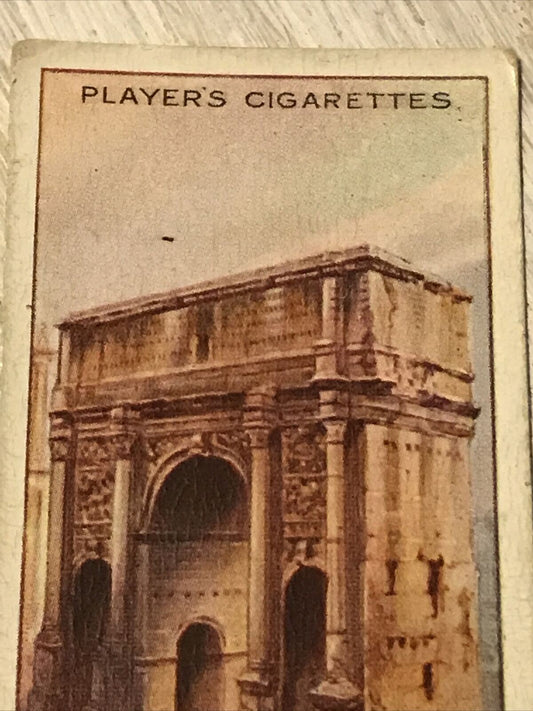 Players Cigarette Card -  Wonders Of The World 4 Arch Of Septimius Severus Rome Italy
