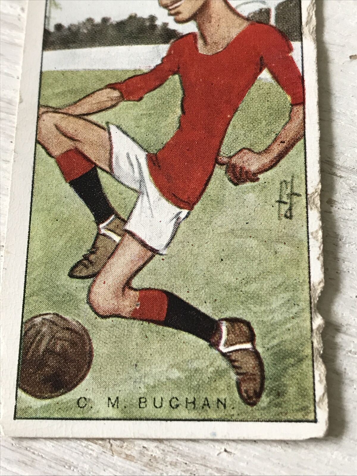 Players Cigarette Card - Football Caricatures By Rip - No. 4 Charles Murray Buchan