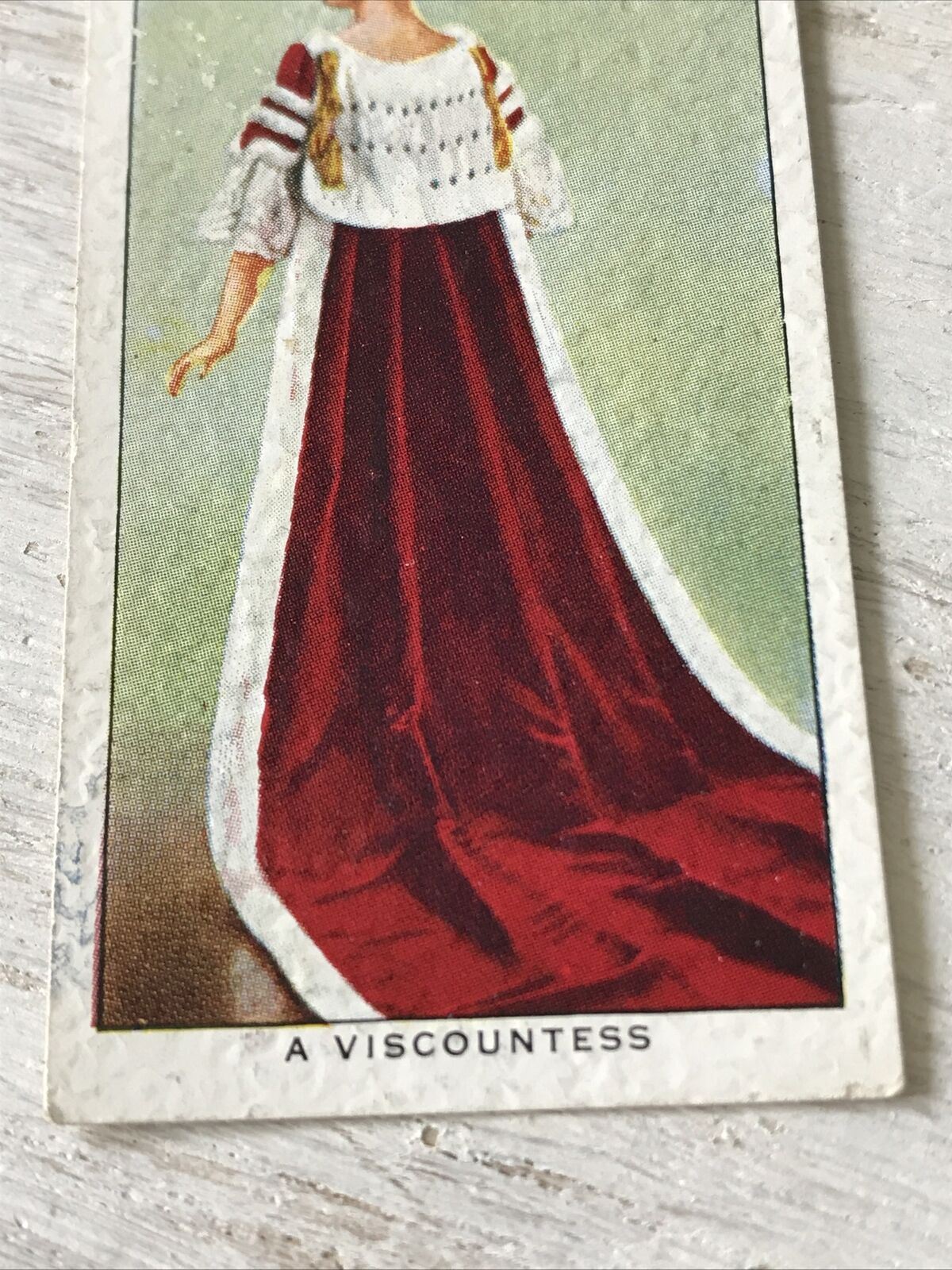 Players Cigarette Card Coronation Series Ceremonial Dress 11 Viscountess British. 1937 1930s