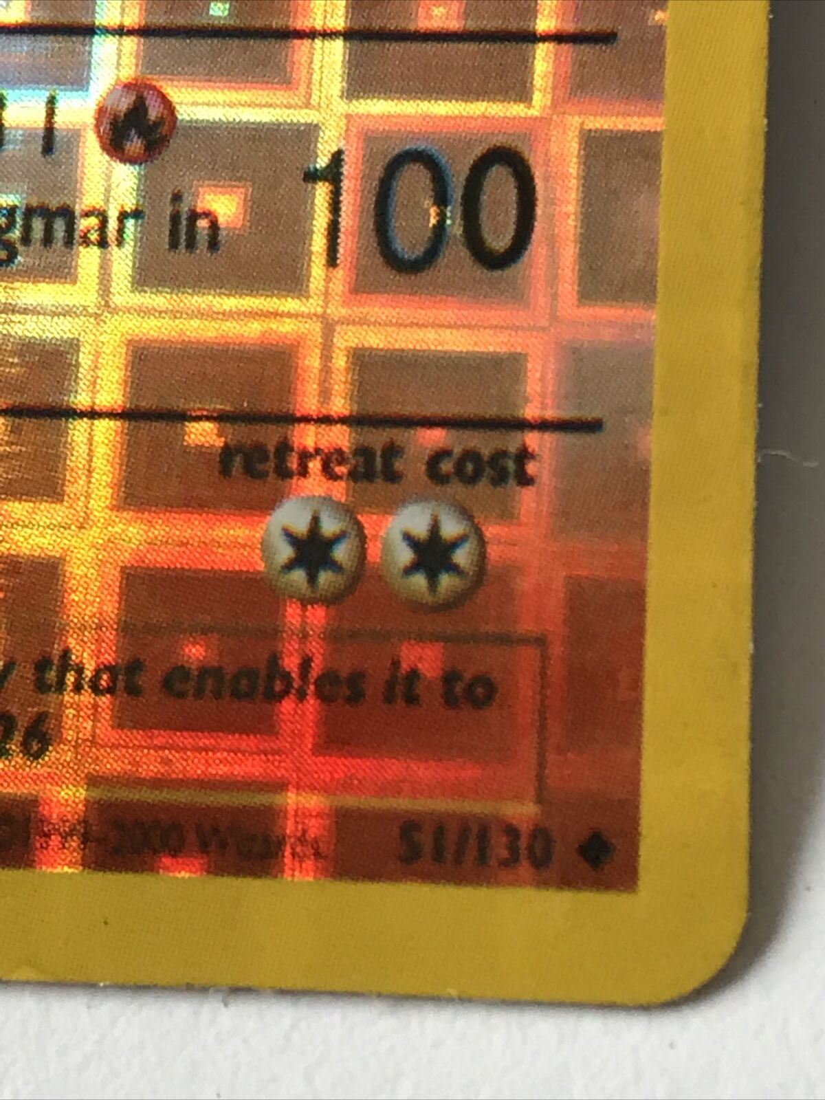 Vintage Pokemon Vending Sticker 1999-2000 Holo Magmar 51/130 Not Genuine???????
