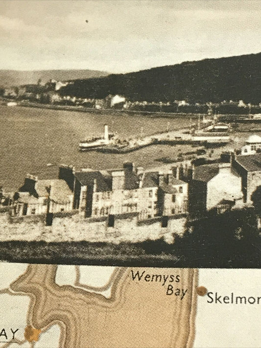 Churchmans Cigarette Card Holidays In Britain 38 Rothesay Bute Vintage Picture