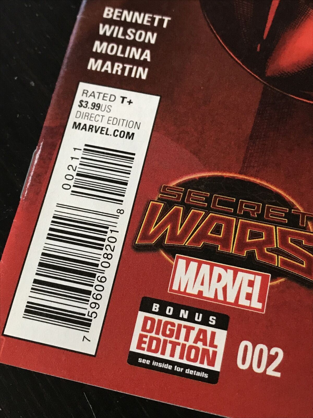 Marvel Comic Secret Wars A-Force Bonus Digital Edition #002 Sep 2015 NM Bennett