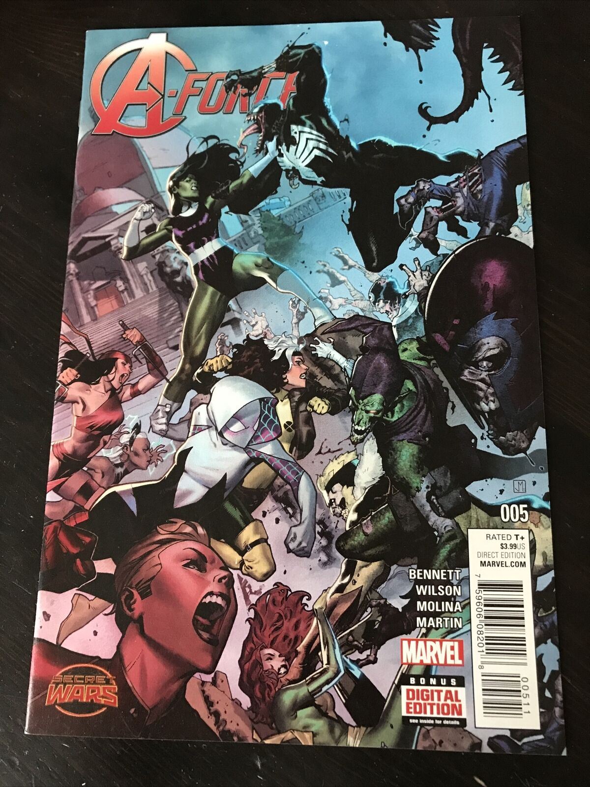 Marvel Comic Secret Wars A-Force Bonus Digital Edition #005 2015 She-Hulk Bennet