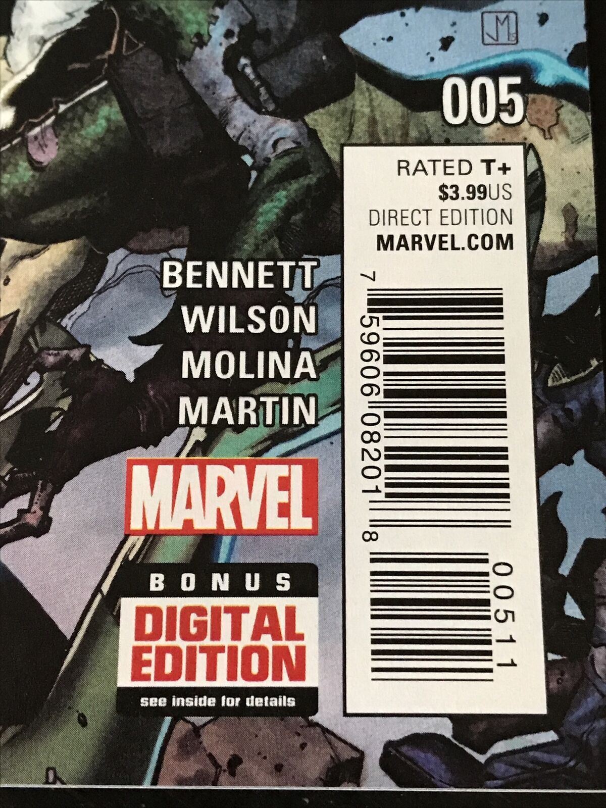 Marvel Comic Secret Wars A-Force Bonus Digital Edition #005 2015 She-Hulk Bennet