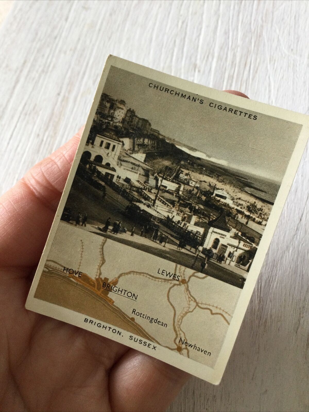 Brighton, Sussex 1937 Vintage Churchman's Cigarette Card Holidays In Britain #9 Old Picture Photo