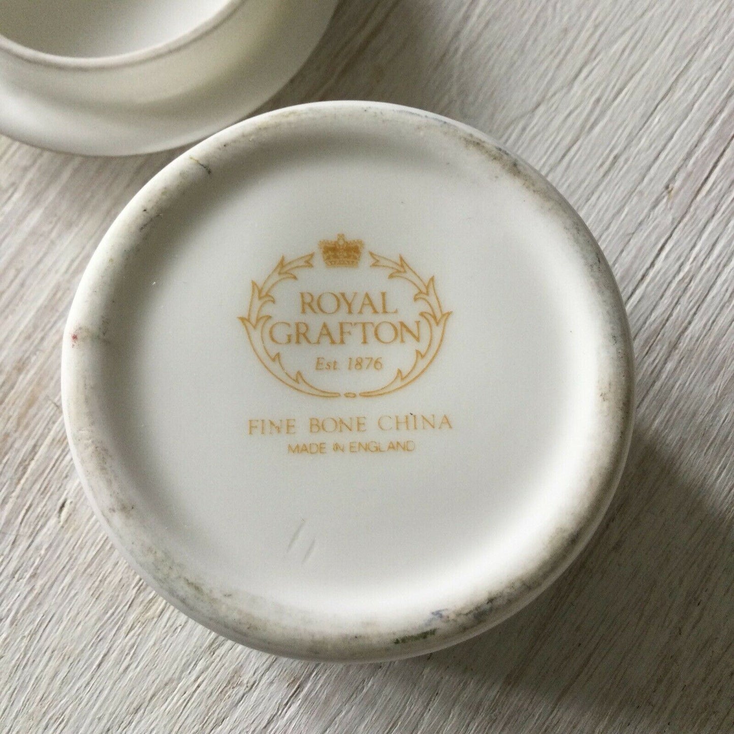 Royal Grafton Bone China Trinket Bowl Dish. Marked October Floral Round Yellow. October birthday gift