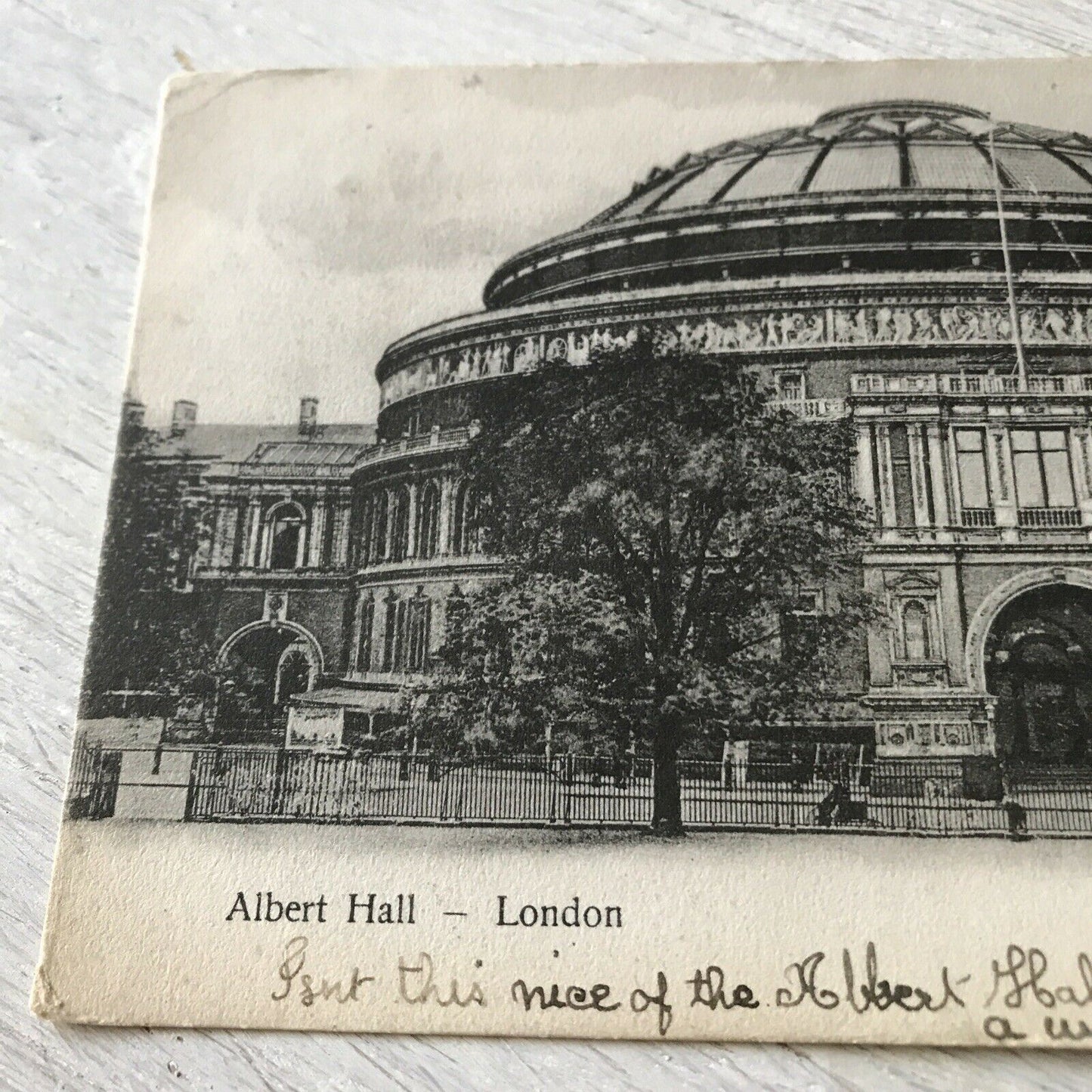 Antique Postcard - ENGLAND - LONDON - Albert Hall - Black And White - 1904 - Posted