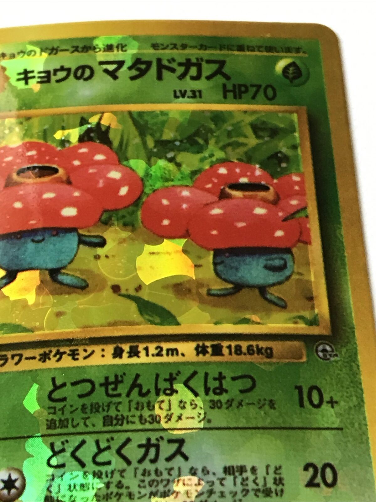 Vintage Pokémon Vending Sticker Japanese 1996 Vileplume 110 Near Mint Holo Rare