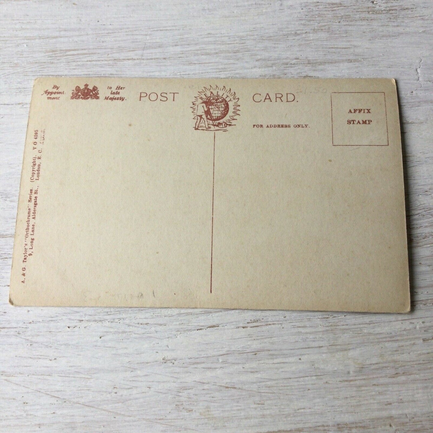 Vintage Postcard Love From Afar. Picture Of Ship Cupids Sweet & Low Wind Of