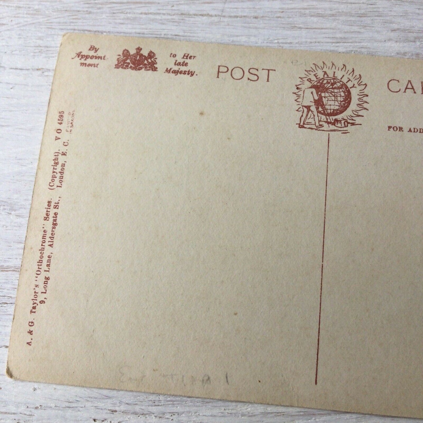 Vintage Postcard Love From Afar. Picture Of Ship Cupids Sweet & Low Wind Of